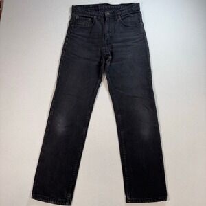 Levi's Vintage 512 Jeans Men's 31x30 Faded Black Slim Straight Cotton Button Fly
